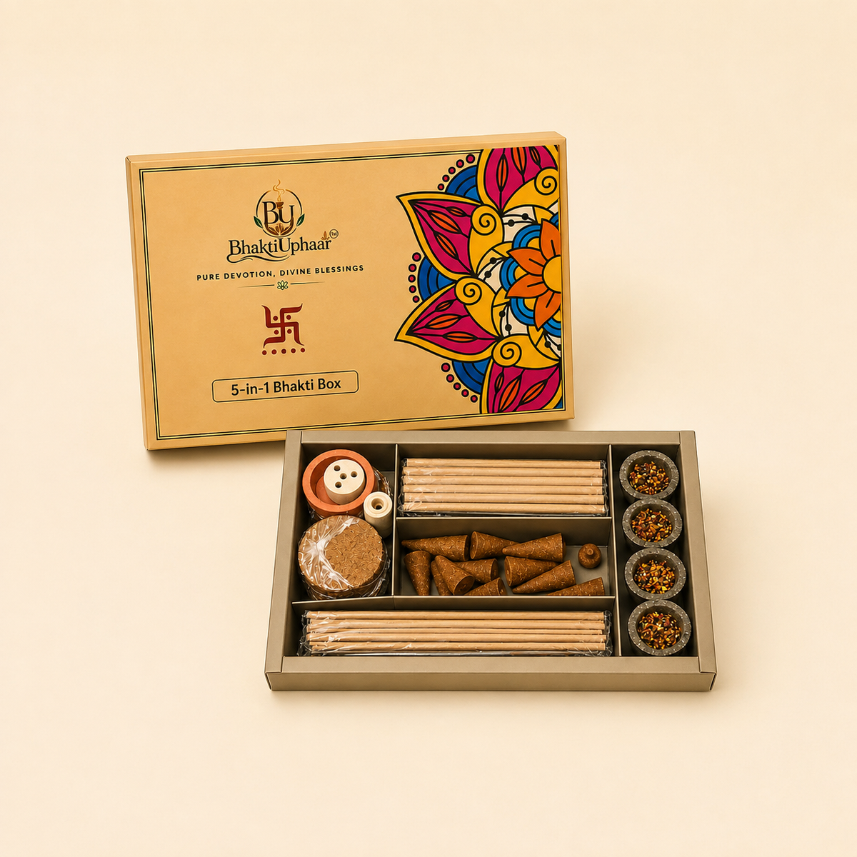 BhaktiUphaar 5-in-1 Premium Bhakti Box