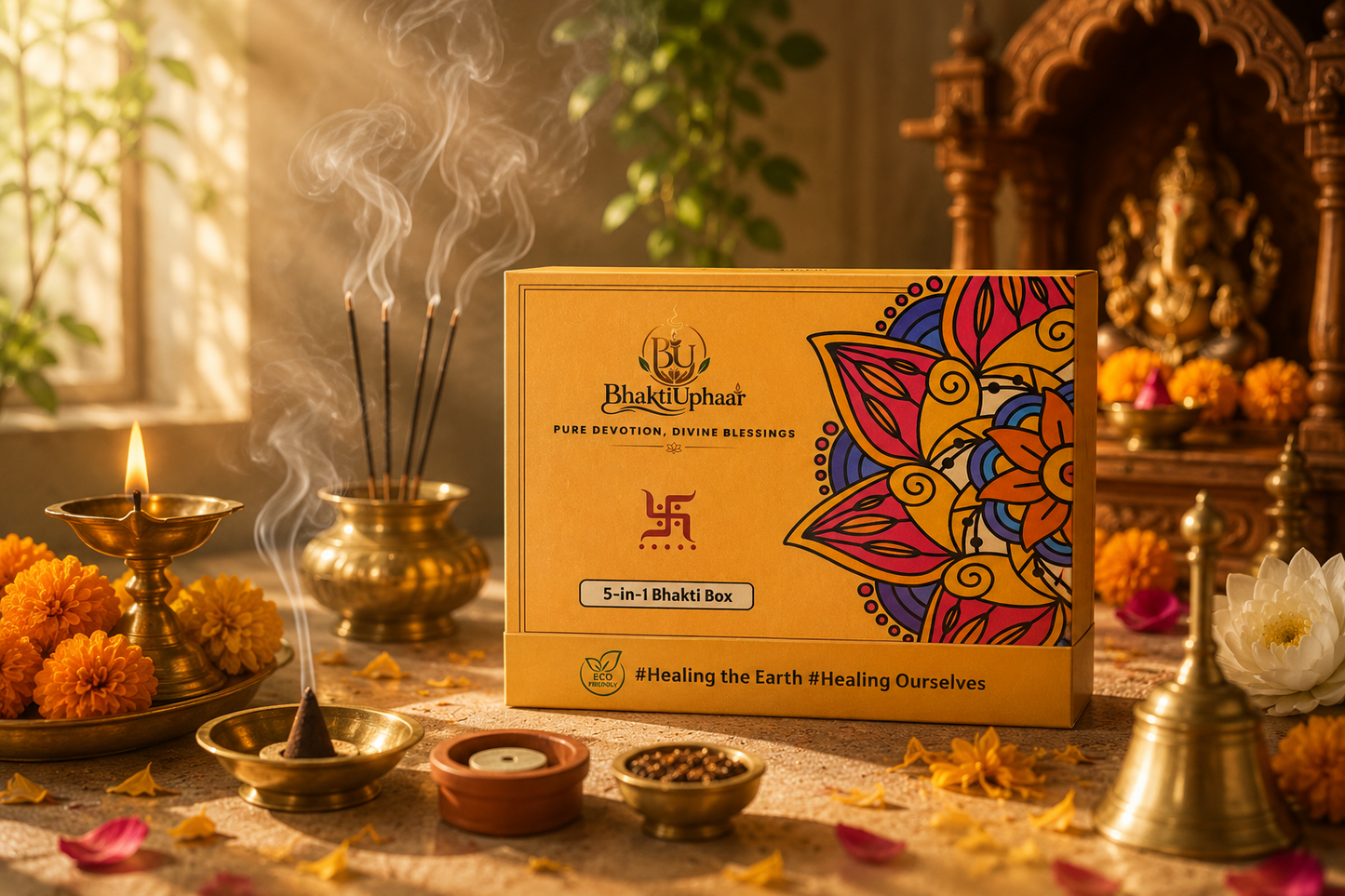 BhaktiUphaar 5-in-1 Premium Bhakti Box