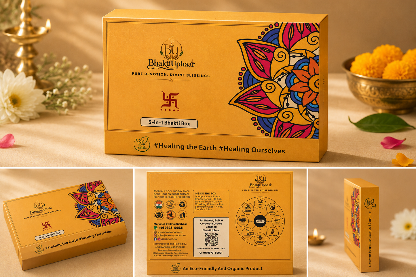BhaktiUphaar 5-in-1 Premium Bhakti Box